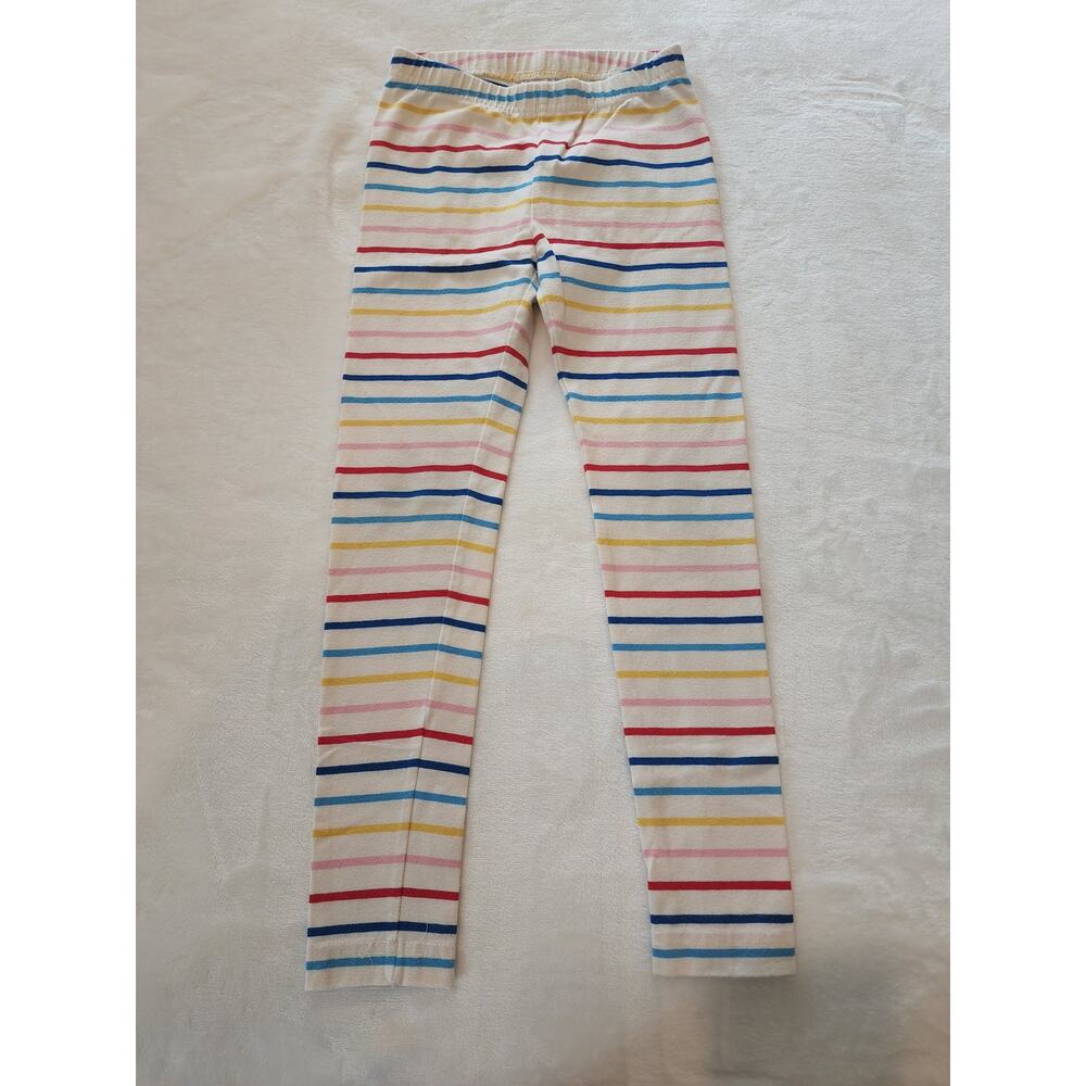 Hanna Andersson Girls Rainbow Striped Leggings Sz 6-7/120